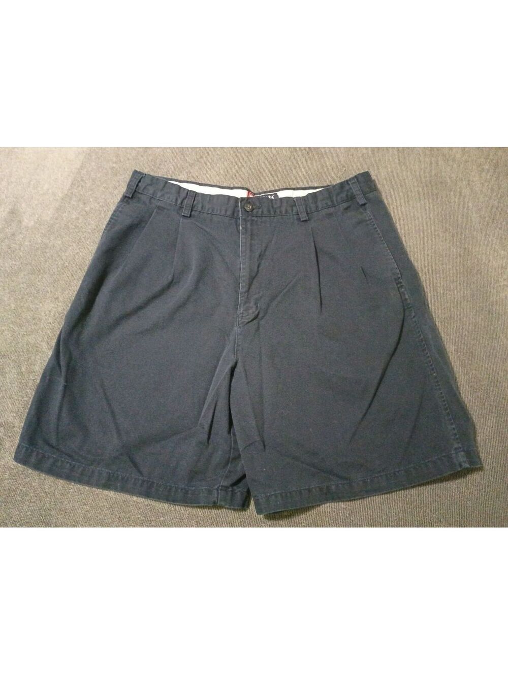 Vintage Chaps Men's Navy Blue 100% Cotton Casual Shorts Size 36